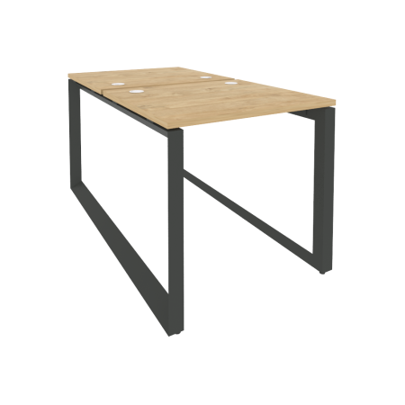 Рабочая станция на О-образном м/к Onix O.MO-D.RS-2.0.7 780x1475x750 (Тиквуд Светлый/Черный металл)