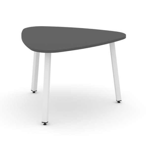 Стол переговорный SN-5.SPRG-71.3 (1200х1200х750) (Антрацит/Металл Белый)