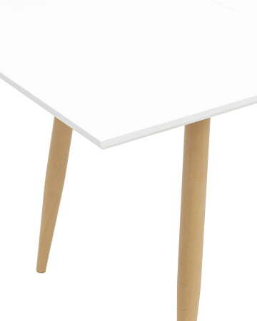 Стол обеденный Стокгольм раскладной 120-160*80 белый (Стол обеденный Стокгольм белый)