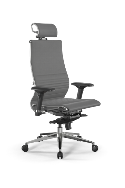 Кресло для руководителя Метта Samurai L2-7D - Infinity /Kc04/Nc04/D04P/H2cL-3D(M06.B32.G11.W03) (Серый)