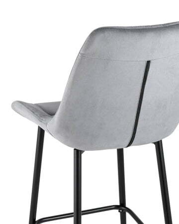 Стул барный Флекс велюр серый (Стул барный Флекс серый)