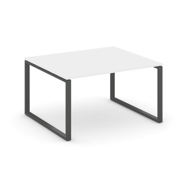 Стол переговорный SN-6O.SPRG-033.3 (1380х1180х750) (Белый/Металл Антрацит)