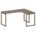 Стол криволинейный правый Metal System Style БО.СА-4 R 1600x1200x750 (Дуб Наварра/Серый металл)