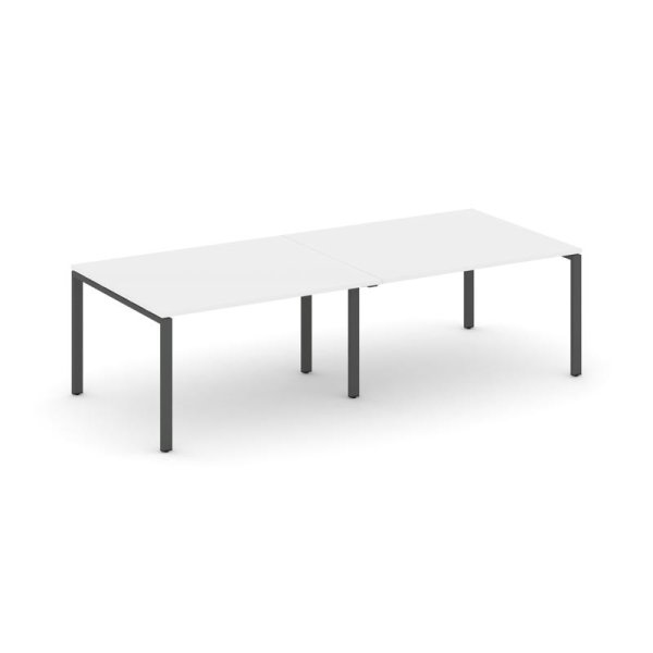 Стол переговорный SN-6P.SPRG-043.3 (2760х1180х750) (Белый/Металл Антрацит)