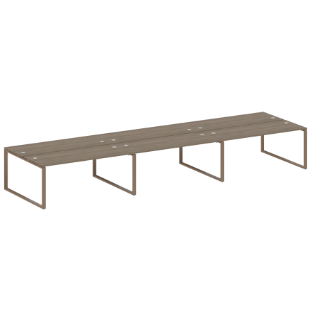 Рабочая станция Metal System Style БО.СМ-6.5 5400x1475x750 (Вяз/Мокко металл)