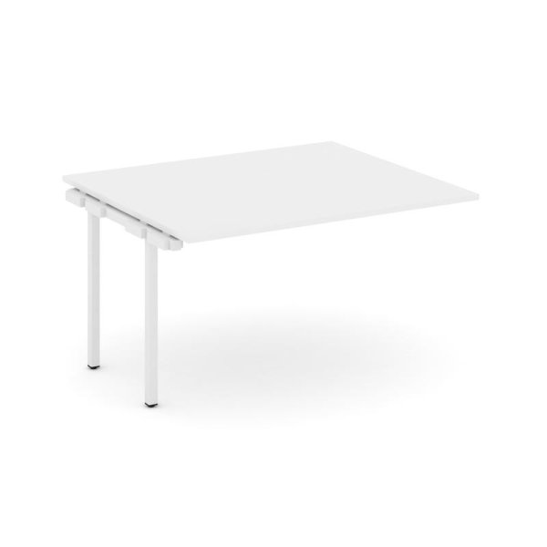 Проходной наборный элемент переговорного стола SN-4P.NSPRG-032.3 (1180х1180х750) (Белый/Металл Белый)