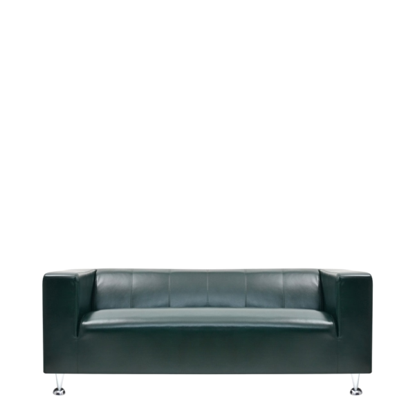 Диван офисный Рольф (С-300) 3-х местный (опоры 80 мм) (Зеленый)