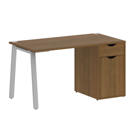 Стол письменный VR.SP-3-138.1.A 1380x720x750 (Орех Гварнери/Серый Металл)