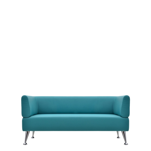 Диван офисный Норд (V-700) 2-х местный с подлокотниками (Голубой)