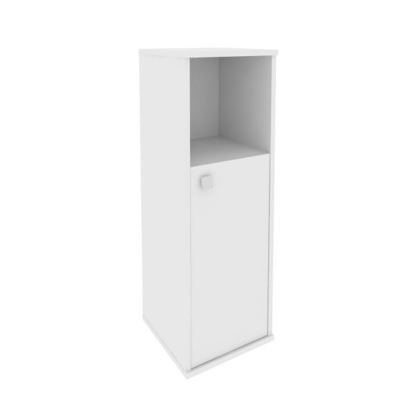 Шкаф средний  узкий, правый Style Л.СУ-2.1Пр 412x410x1215 (Белый)