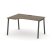 Стол рабочий эргономичный SN-4A.SPA-001(L) (1380х600/980х750) (Тиквуд Светлый/Металл Антрацит)