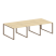 Рабочая станция Metal System Style БО.СМ-6.1 3000x1475x750 (Дуб Наварра/Серый металл)