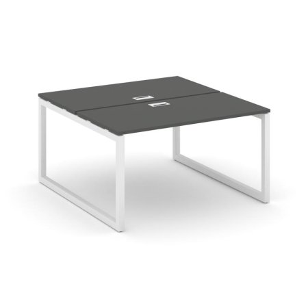 Рабочая станция 2-х сторонняя SN-5O.DRS-011 (980х1432х750) (Антрацит/Металл Белый)