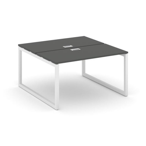 Рабочая станция 2-х сторонняя SN-5O.DRS-021 (980х1632х750) (Антрацит/Металл Белый)