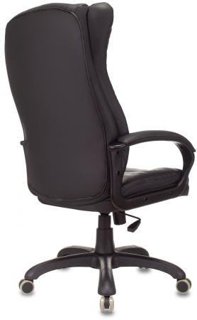 Кресло руководителя CH-879N черный эко.кожа крестов. пластик (Черный)