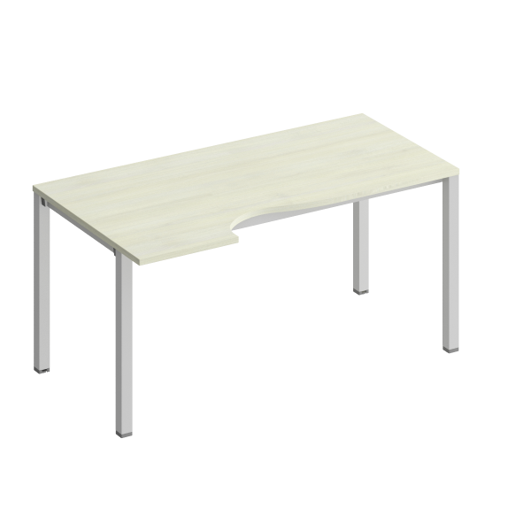 Стол эргономичный левый на металлокаркасе КФ Комфорт КФ К.1139 1600x900x750 (Дуб шамони светлыйСерый)