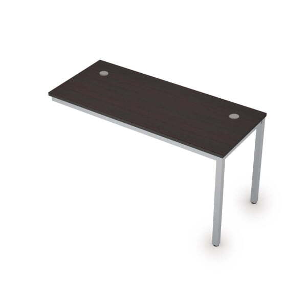 6МБК.169 Линейные бенч-системы, конечный модуль (1400x600x750) (Венге/Алюминий матовый)