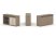Тумба двойная + топ ES.NB.2T-5 (1500х410х750) (Латте/Тиквуд Светлый)