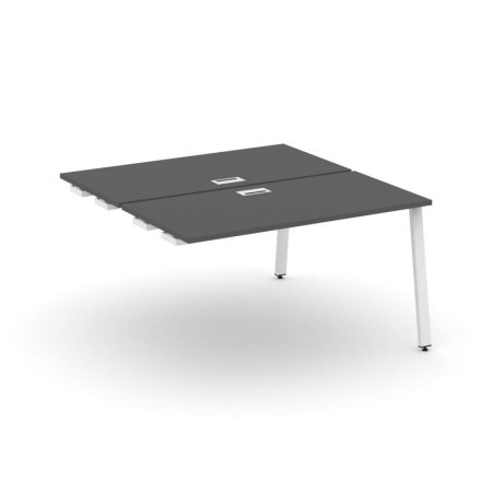 Стол-приставка к опорным элементам SN-6A.DPRS-004 (1580х1232х750) (Антрацит/Металл Белый)