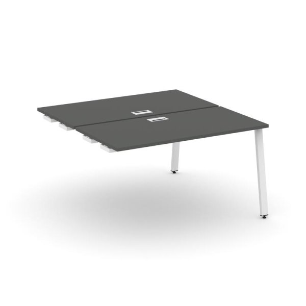 Стол-приставка к опорным элементам SN-6A.DPRS-004 (1580х1232х750) (Антрацит/Металл Белый)