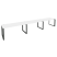 Рабочая станция на О-образном м/к Onix O.MO-RS-3.4.7 4740x720x750 (Тиквуд Темный/Белый Металл)