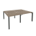 Рабочая станция на П-образном м/к Onix O.MP-D.RS-4.1.8 1960x1635x750 (Тиквуд Темный/Белый Металл)