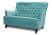 Диван 2-местный Caprize (1620x790x1000) Голубой (Голубой)