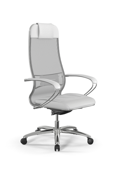 Кресло для руководителя Метта Samurai L1-2K - TS+Infinity /Uc00/Wm06/K2cL(M26.B31.G20.W03) (Белый)