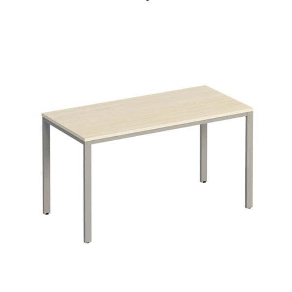 Стол письменный на металлокаркасе  Комфорт МП2 К 162 1400x670x750 (Дуб шамони светлыйСерый)