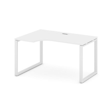 Стол рабочий эргономичный SN-6O.SPA-002(L) (1580х600/980х750) (Белый/Металл Белый)