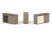Тумба двойная + топ ES.NB.2T-4 (1500х410х750) (Латте/Тиквуд Светлый)
