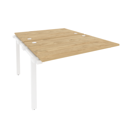 Наборный элемент рабочей станции на м/к Onix O.M-2.NRS-2.8 1180x1635x750 (Тиквуд Светлый/Белый Металл)