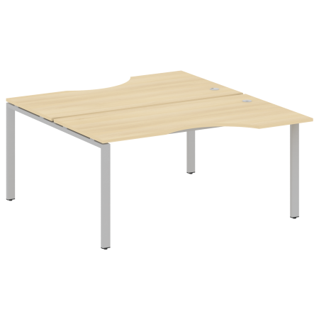 Рабочая станция криволинейная Metal System Style БП.РАС-СА-2.1 1600x1835x750 (Акация/Серый металл)