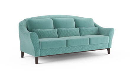 Диван 3-местный раскладной Monreal (2510x1050x1000) Аквамарин (Аквамарин)