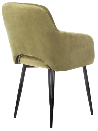 Кресло CH-380F фисташковый Italia 12 на ножках металл черный (Зеленый)