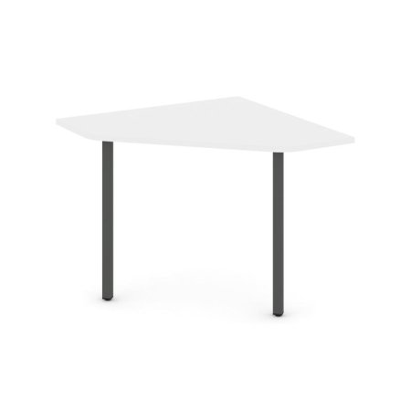 Угловой элемент переговорного стола SN-4.UPRG-001 (980х980х750) (Белый/Металл Антрацит)