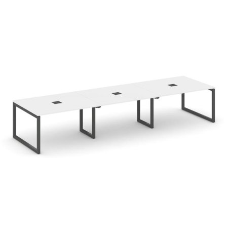 Стол переговорный SN-5O.SPRG-054 (4740х1180х750) (Белый/Металл Антрацит)