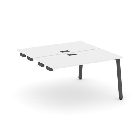 Стол-приставка к опорным элементам SN-5A.DPRS-004 (1580х1232х750) (Белый/Металл Антрацит)