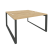 Рабочая станция на О-образном м/к Onix O.MO-D.RS-2.3.7 1380x1475x750 (Тиквуд Темный/Белый Металл)