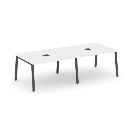 Стол переговорный SN-6A.SPRG-044 (3160х1180х750) (Белый/Металл Антрацит)