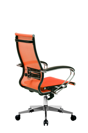 Кресло для руководителя Метта МЕТТА-9(MPRU)/подл.131/осн.004 (Оранжевый)