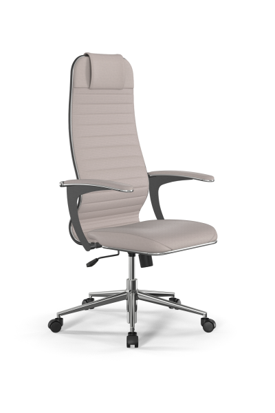Кресло для руководителя Метта Sit 10 B1-117U - Extra /Um02/Wm12/U0mL-b(M09.B23.G18.W01) (Светло-бежевый)
