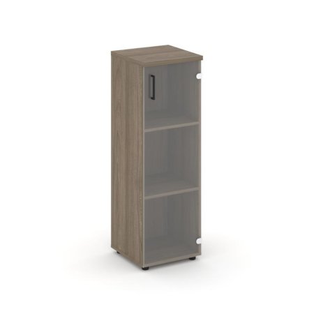 Шкаф средний узкий SN.STU.E-205(R) (400х400х1203) (Вяз Благородный/Прозрачный)