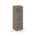 Шкаф средний узкий SN.STU.E-205(R) (400х400х1203) (Антрацит/Тиквуд Светлый/Прозрачный)