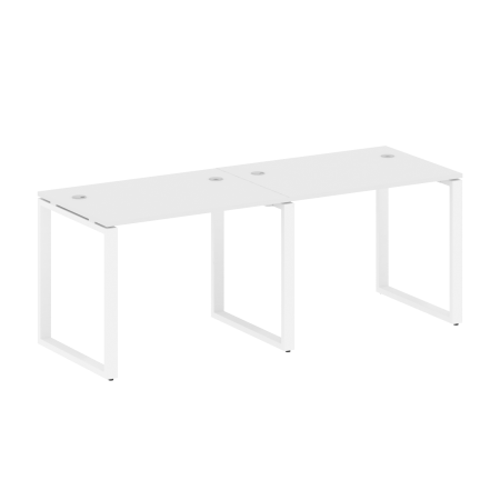 Рабочая станция Metal System Style БО.СМ-2.1 2000x720x750 (Белый/Белый металл)