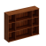 Каркас шкафа комбинированного среднего Комфорт КФ К.522 1540x38x1156 (Дуб шамони темный)