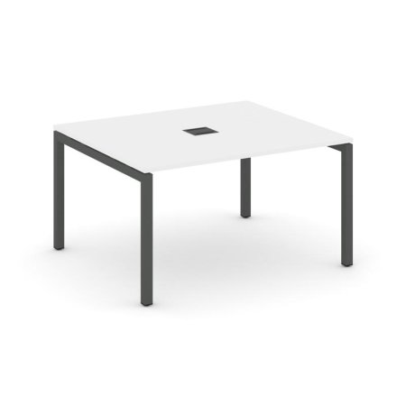 Стол переговорный SN-5P.SPRG-032 (1180х1180х750) (Белый/Металл Антрацит)