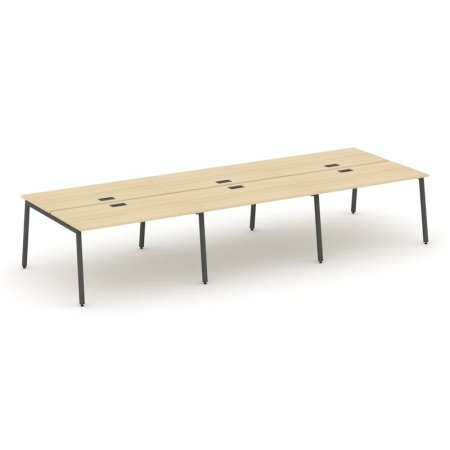 Рабочая станция 2-х сторонняя SN-4A.DRS-073 (4140х1432х750) (Акация Лорка/Металл Антрацит)