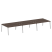 Рабочая станция на 6 рабочих места на А-образном м/к Metal System Style БА.СМ-6.4 4800x1475x750 (Дуб наварра/Серый металл)