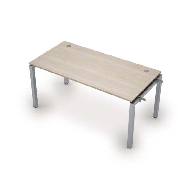 6МБН.5184 Линейная бенч-система, начальный модуль (1600x800x750) (Шамони светлый/Алюминий матовый)